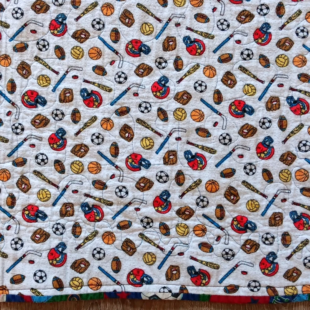 Sports Quilt Patriots Celtics & Spiderman